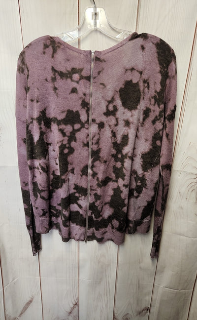 Olivaceous Women's Size M Purple Knit Long Sleeve Top
