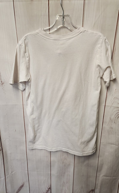 Dominican Textil Women's Size M White Short Sleeve Top
