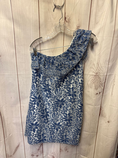 Cooper & Ella Women's Size S Blue Lace Floral Dress