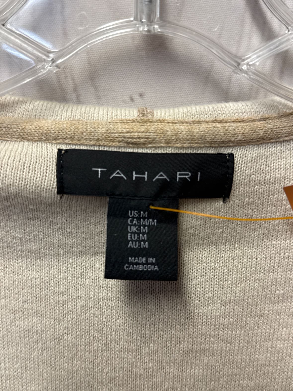 Tahari Women's Size M Beige Cardigan