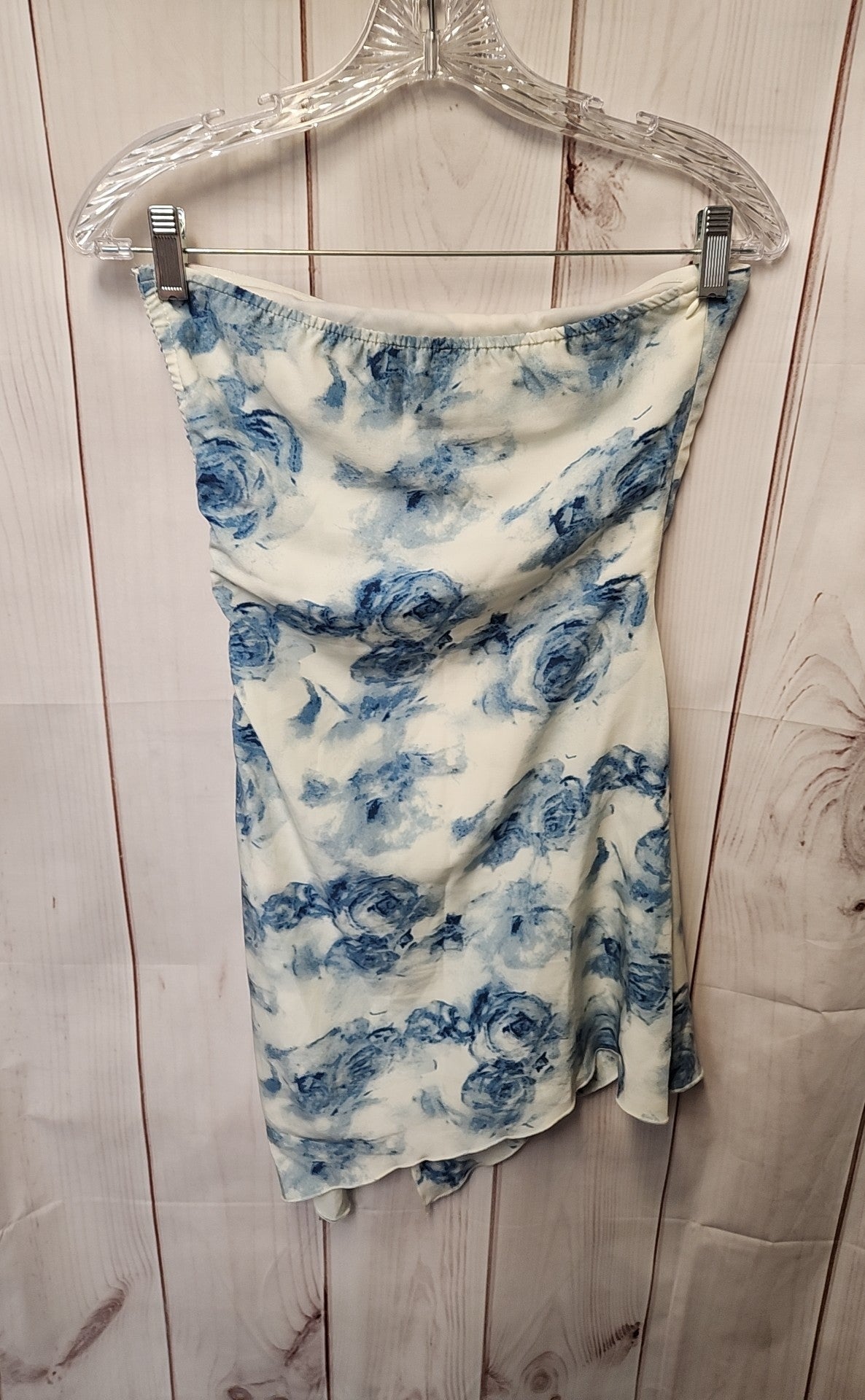 LA Hearts Women's Size XS White & Blue Floral Dress