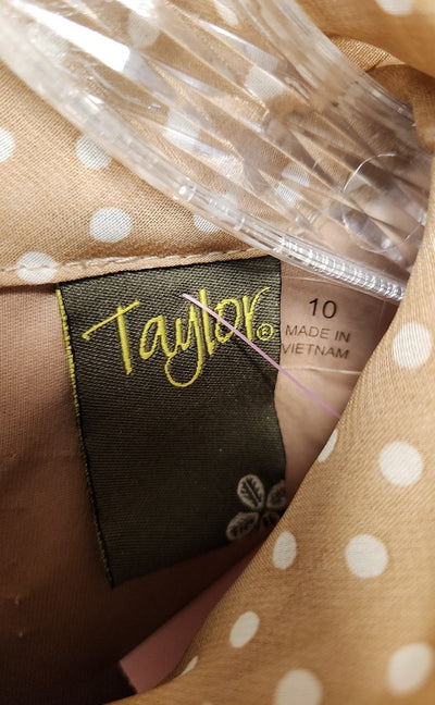 Taylor Women's Size 10 Brown Dress