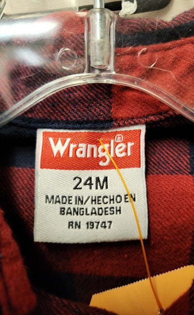 Wrangler Boy's Size 24 Months Red Outfit
