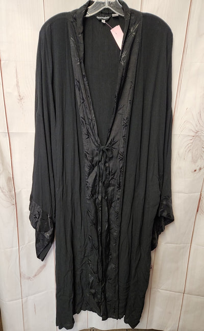 Lotustranders Women's Size 3X Black Cover-Up