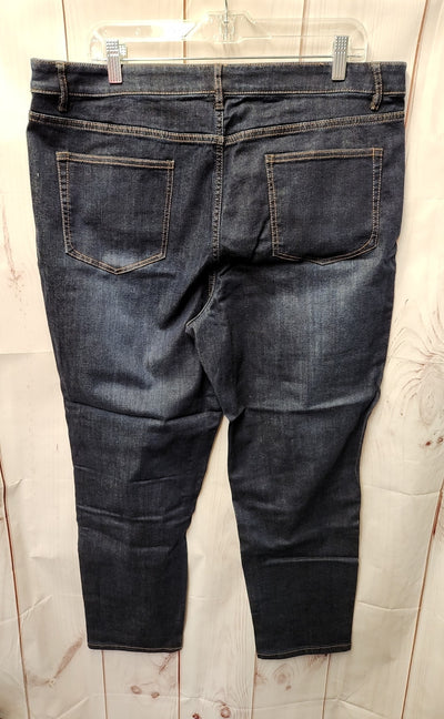 J Jill Women's Size 34 (18/1X) Blue Jeans Smooth Fit Slim Ankle