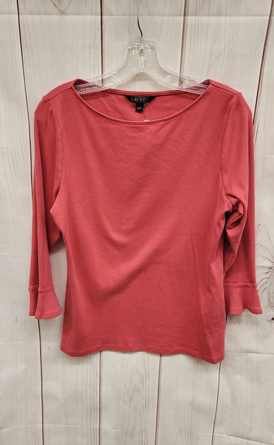 Lauren by Ralph Lauren Women's Size XL Pink 3/4 Sleeve Top