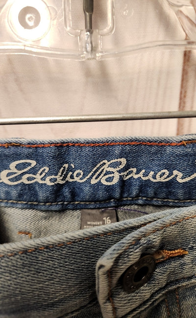 NWT Eddie Bauer Women's Size 33 (15-16) Blue Jeans