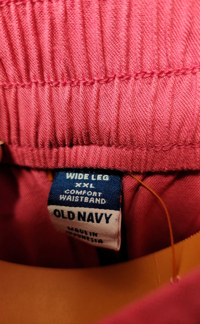 Old Navy Women's Size XXL Pink Pants Playa Wide Leg