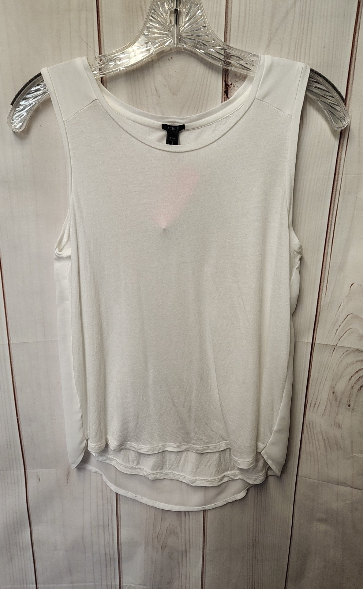J Crew Women's Size XS White Sleeveless Top
