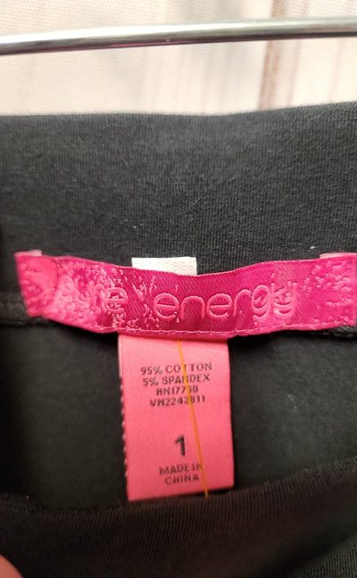 Pure Energy Women's Size 1X Black Leggings