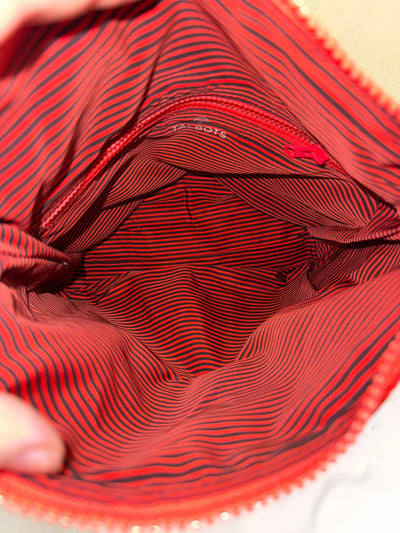 Talbots Red Quilted Purse Bag