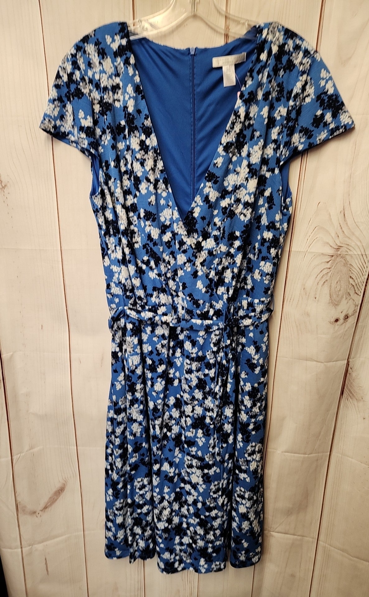 London Times Women's Size 16 Blue Floral Dress