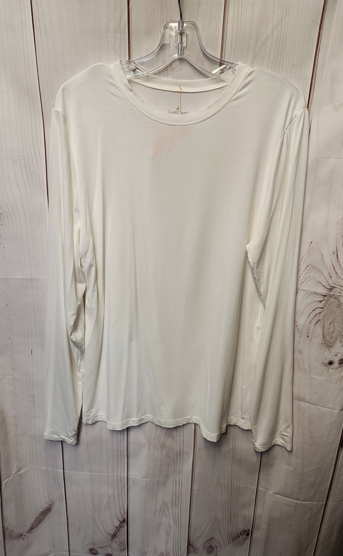 Cuddl Duds Women's Size XL White Long Sleeve Top