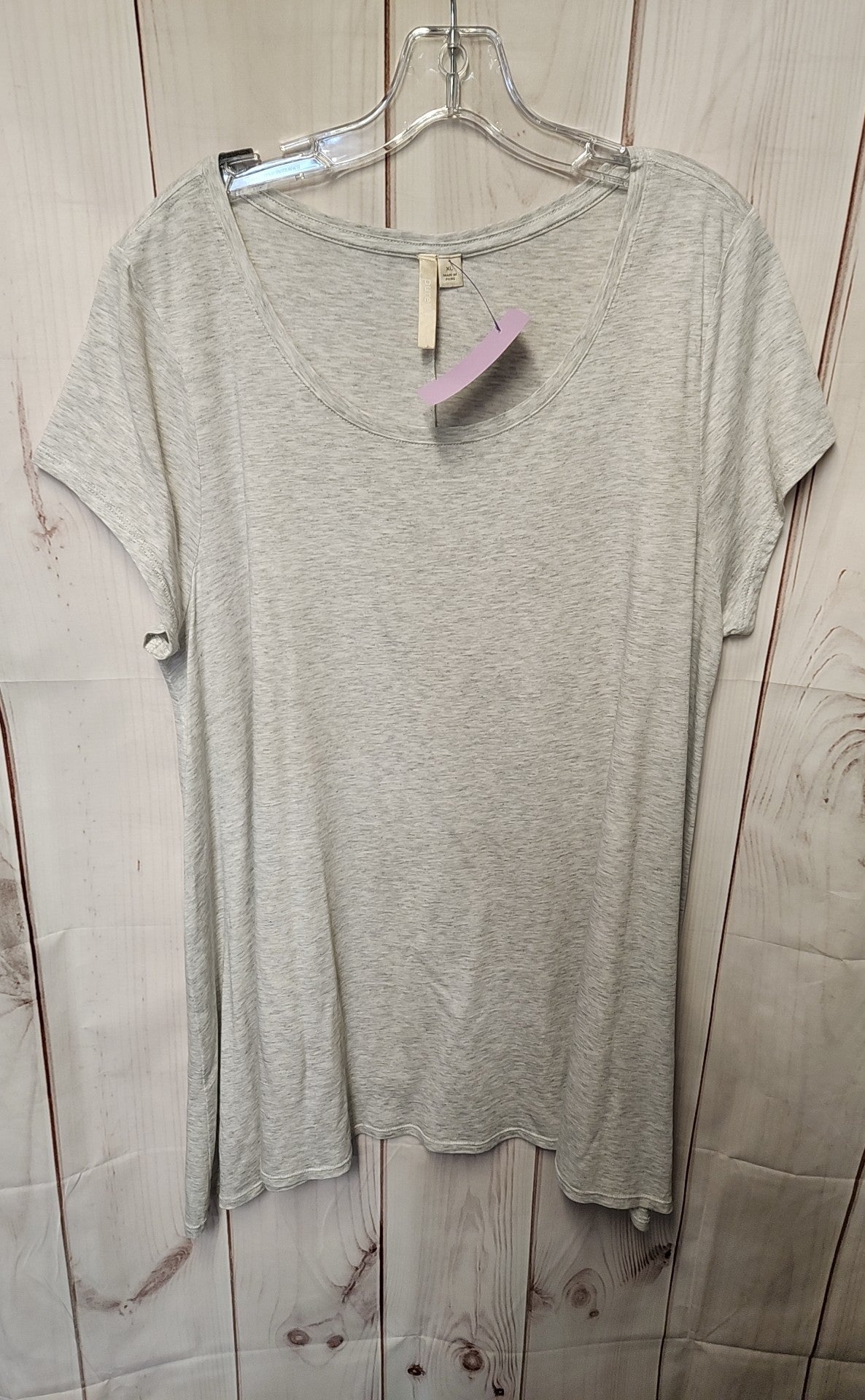 Pure Jill Women's Size XL Gray Short Sleeve Top