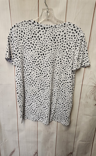 NWT Alfani Women's Size XS White & Black Short Sleeve Top