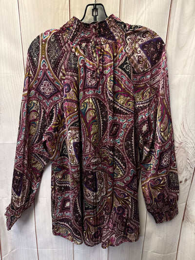 Chico's Women's Size 3 = XL Purple Long Sleeve Top