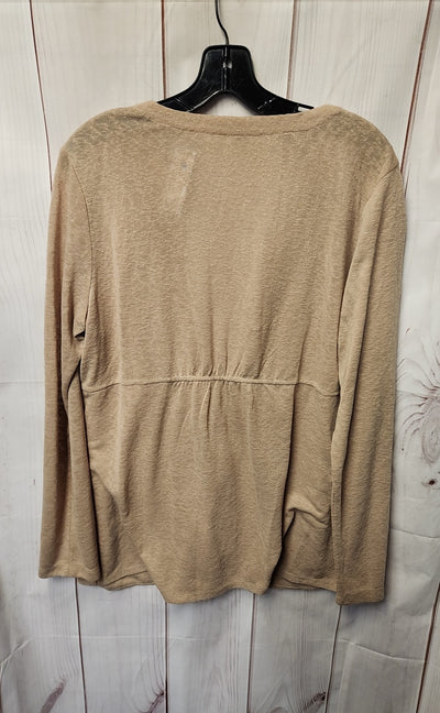 Kelly by Clinton Kelly Women's Size L Tan Cardigan