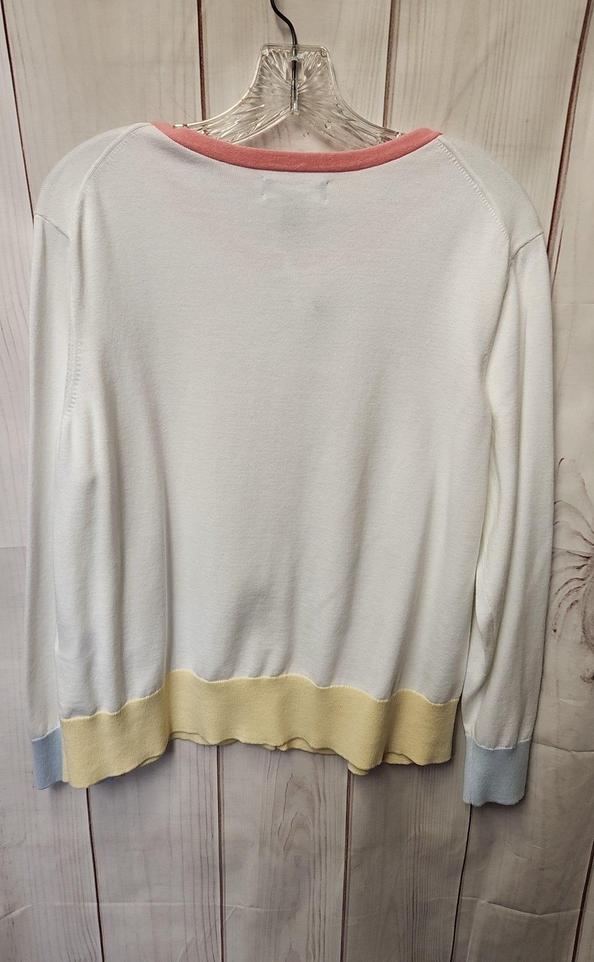 Lands End Women's Size XL White Cardigan