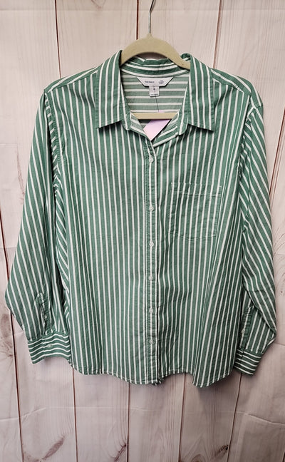 Old Navy Women's Size XL Green Long Sleeve Top