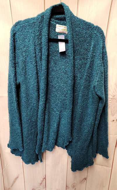 Wild Thing Women's Size L Teal Cardigan
