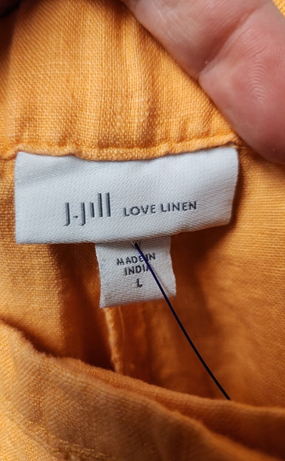 NWT J Jill Women's Size L Peach Linen Pants