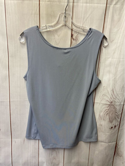 Iman Women's Size M Gray Sleeveless Top