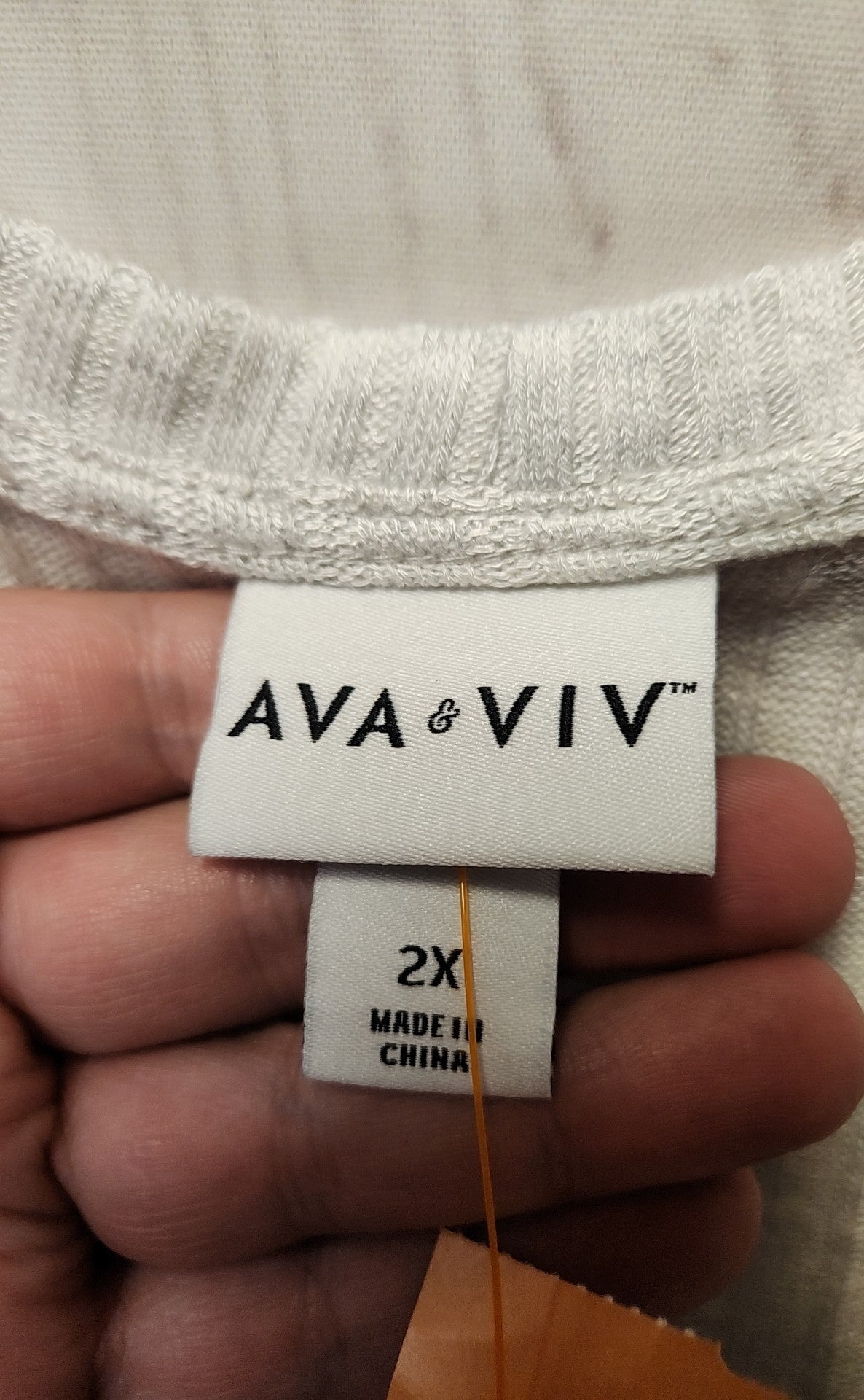 Ava & Viv Women's Size 2X Gray Cardigan