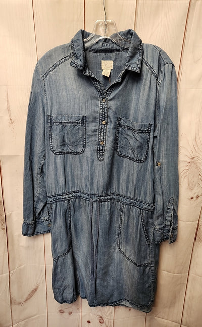 Andrea Jovine Women's Size L Blue Dress