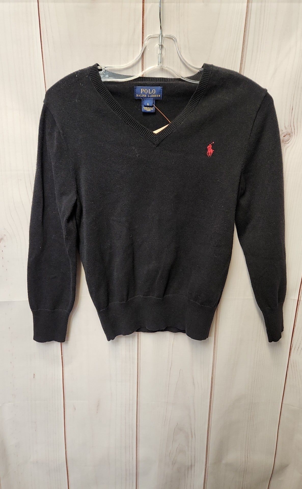 Polo by Ralph Lauren Boy's Size 6 Black Sweater