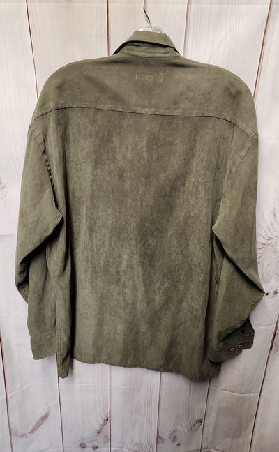 Pierre Cardin Men's Size M Olive Green Shirt