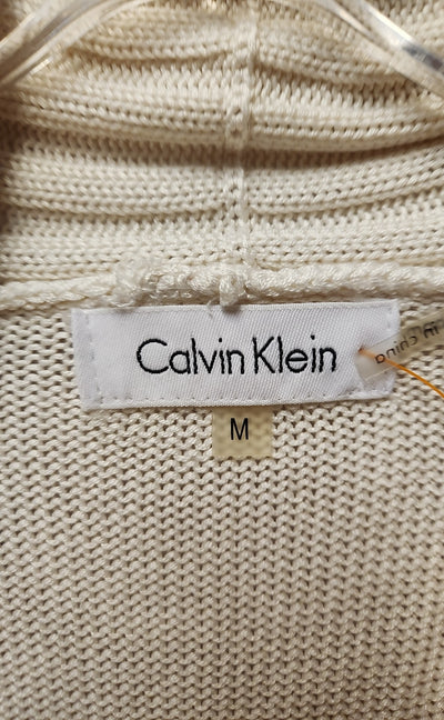 Calvin Klein Women's Size M Beige Cardigan