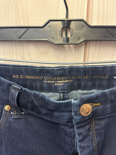 Chico's Women's Size 28 (5-6) Blue Jeans So Slimming Girlfriend SSlim Leg Ankle