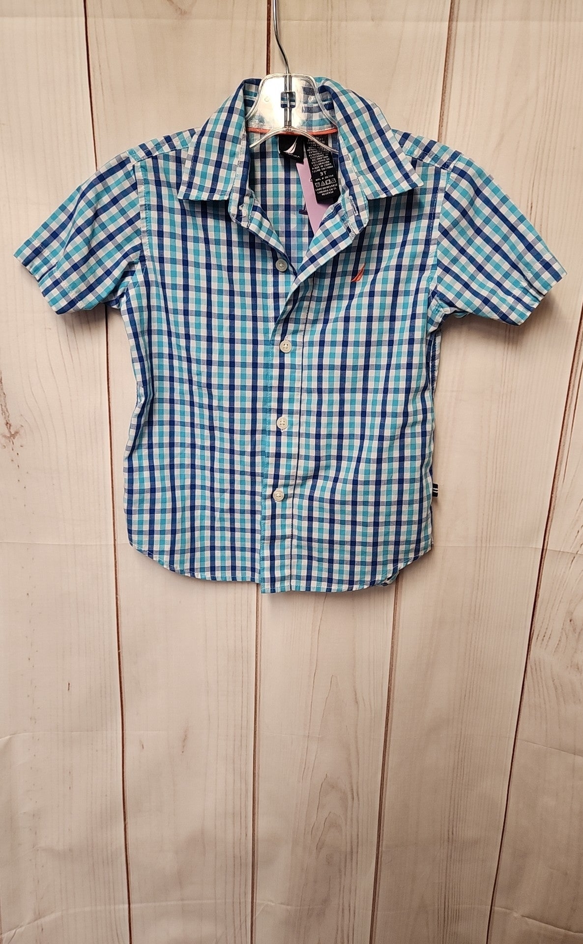 Nautica Boy's Size 3 Blue Shirt