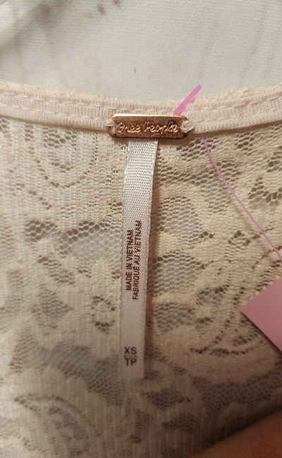 Free People Women's Size XS Beige Lace Dress
