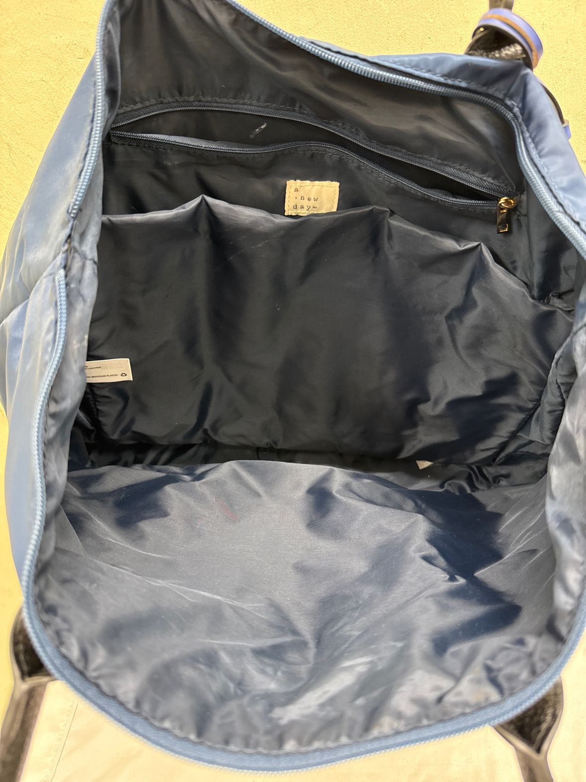 A New Day Navy Tote Bag