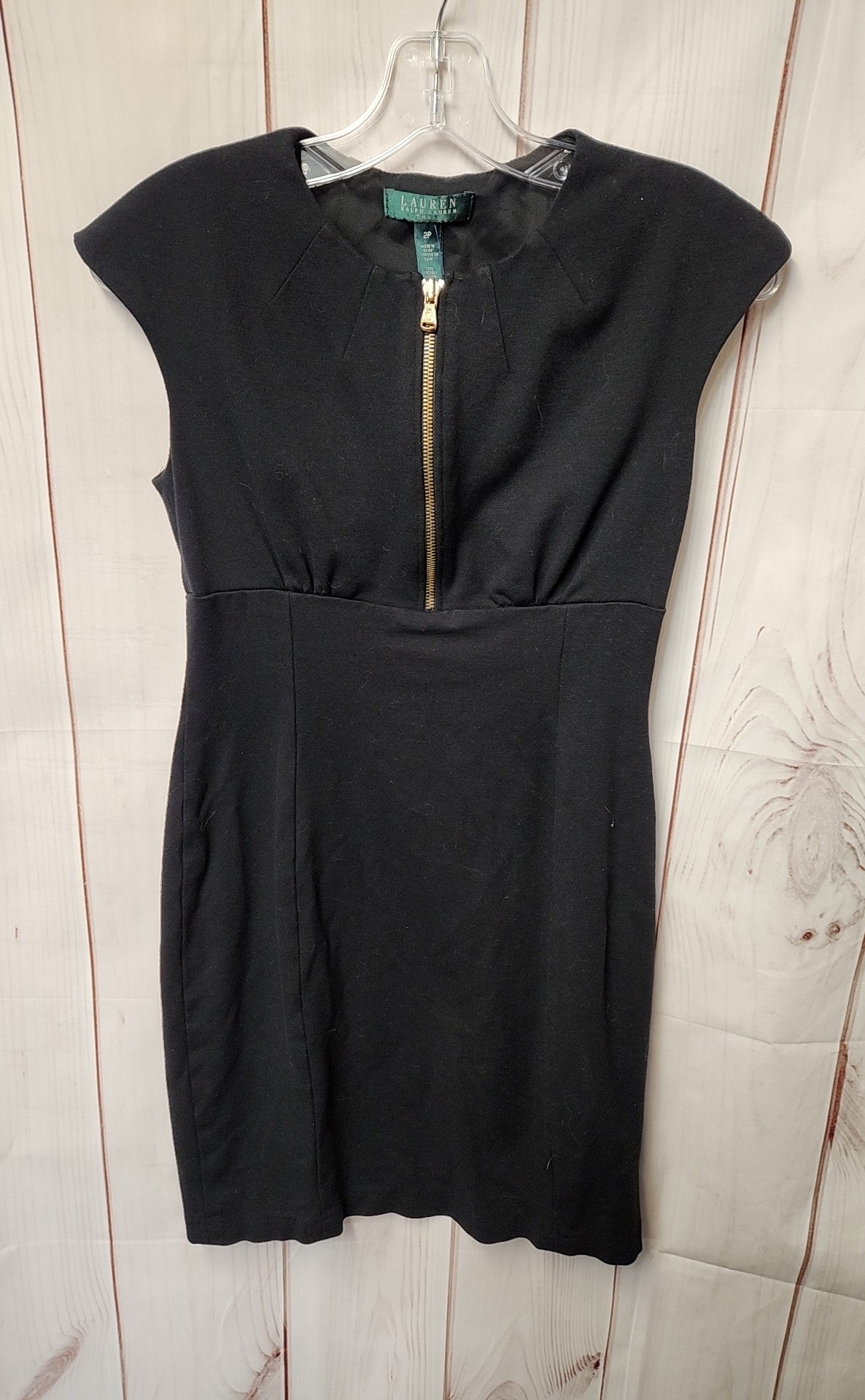 Lauren by Ralph Lauren Women's Size 2 Petite Black Dress