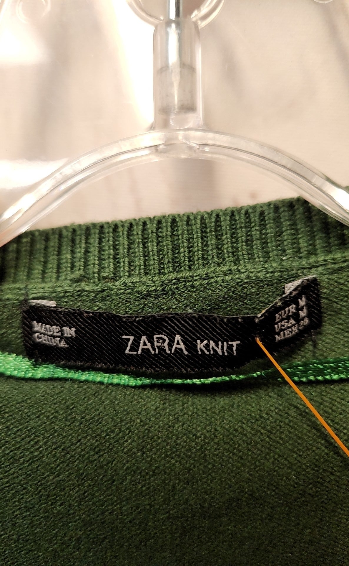Zara Women's Size M Green Sweater