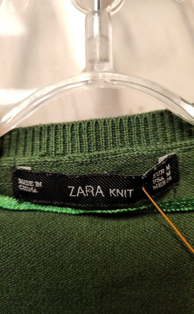 Zara Women's Size M Green Sweater