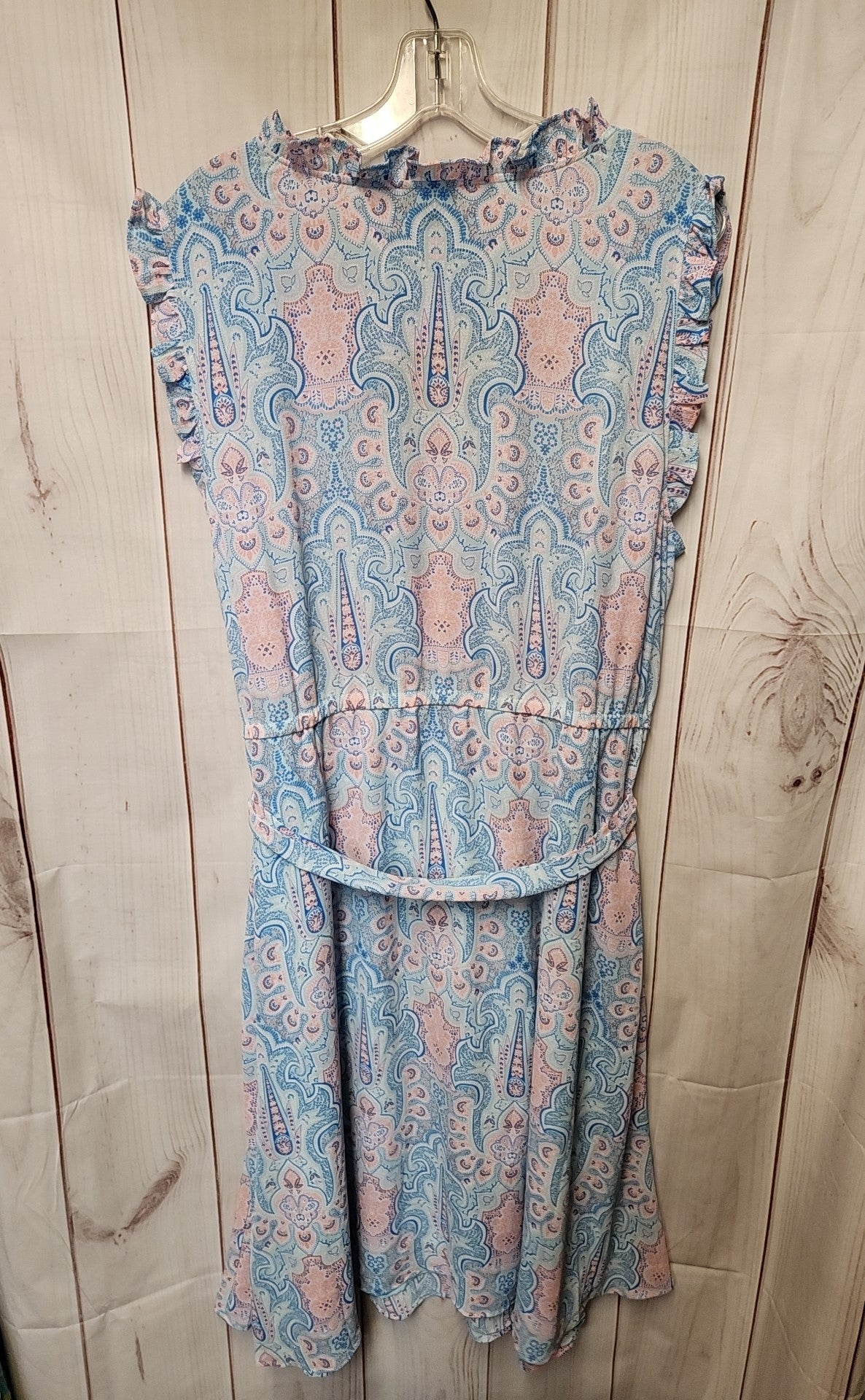 Talbots Women's Size 16 Blue & Pink Dress