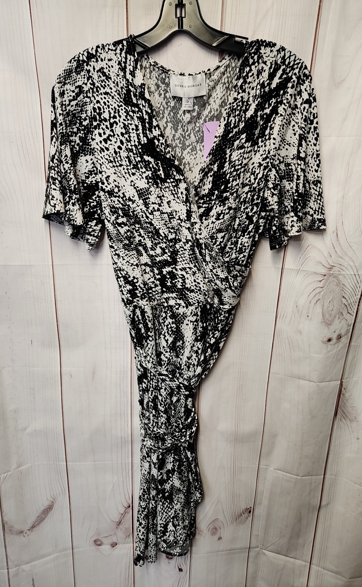 Donna Morgan Women's Size 12 Black & White Dress
