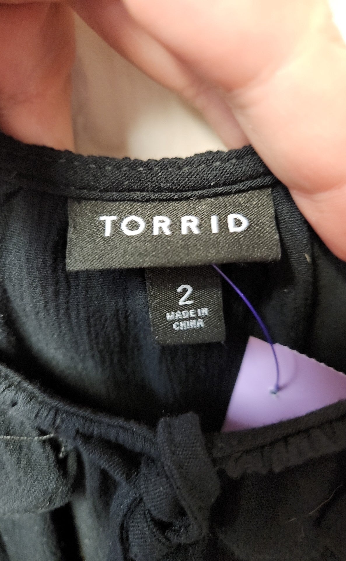 Torrid Women's Size 2X Black Sleeveless Top
