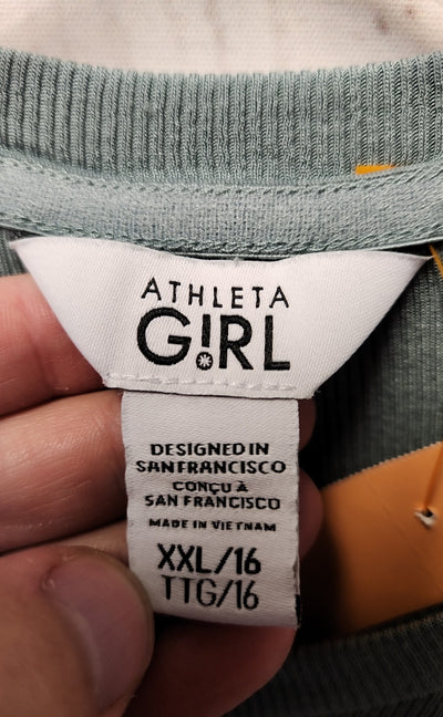 Athleta Girl's Size 16 Green Shirt