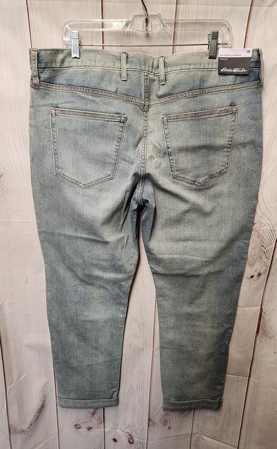 NWT Eddie Bauer Women's Size 33 (15-16) Blue Jeans