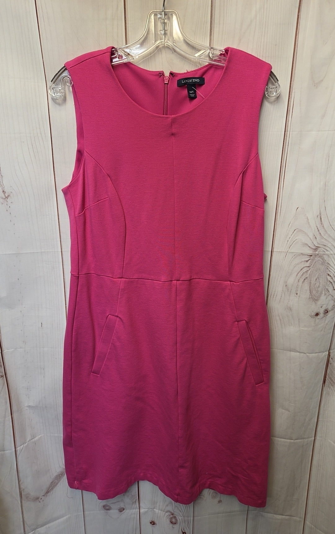 lands end pink dress Lands END Ladies' Sleeveless Dress, Pink Small