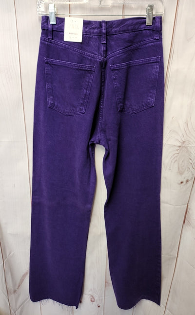 NWT Zara Women's Size 27 (3-4) Purple Jeans