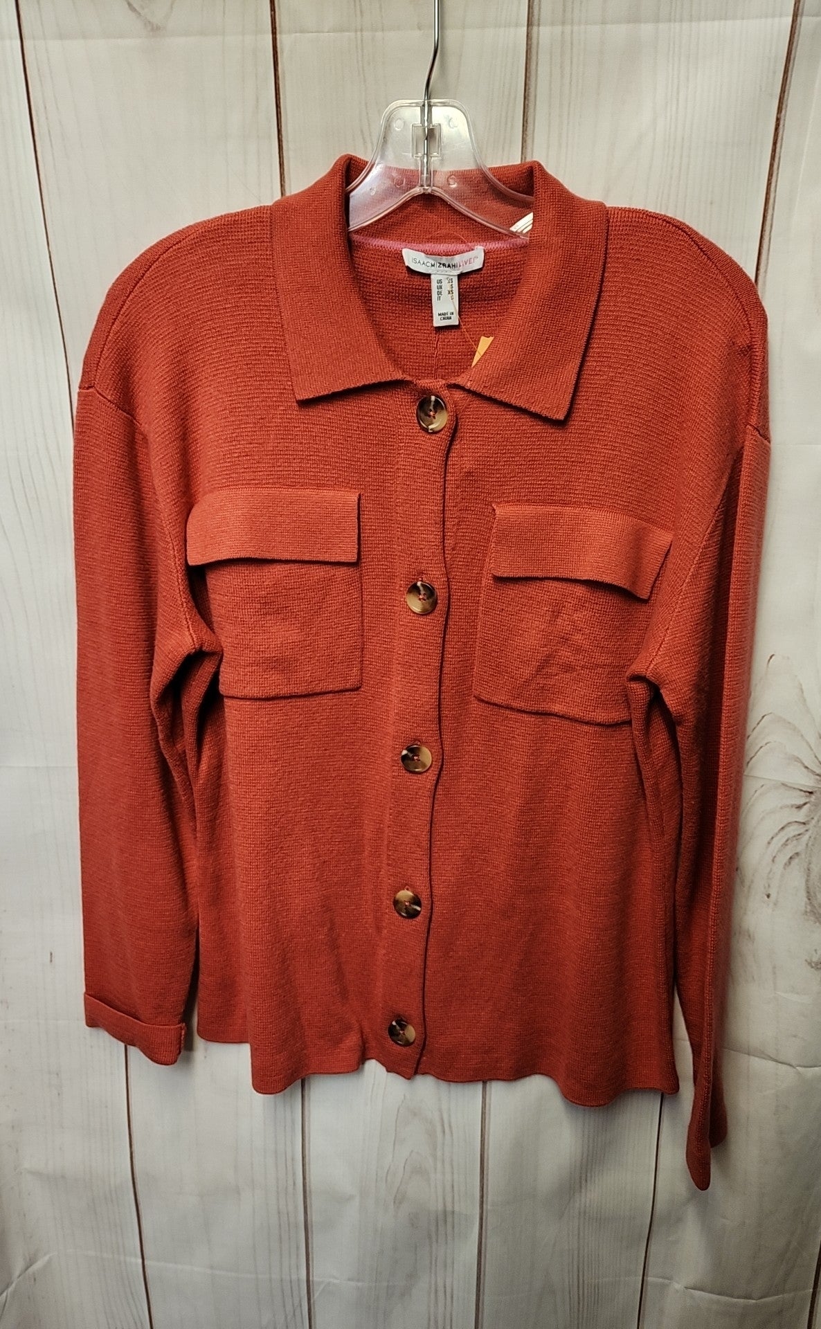 Isaac Mizrahi Live Women's Size XS Coral Cardigan
