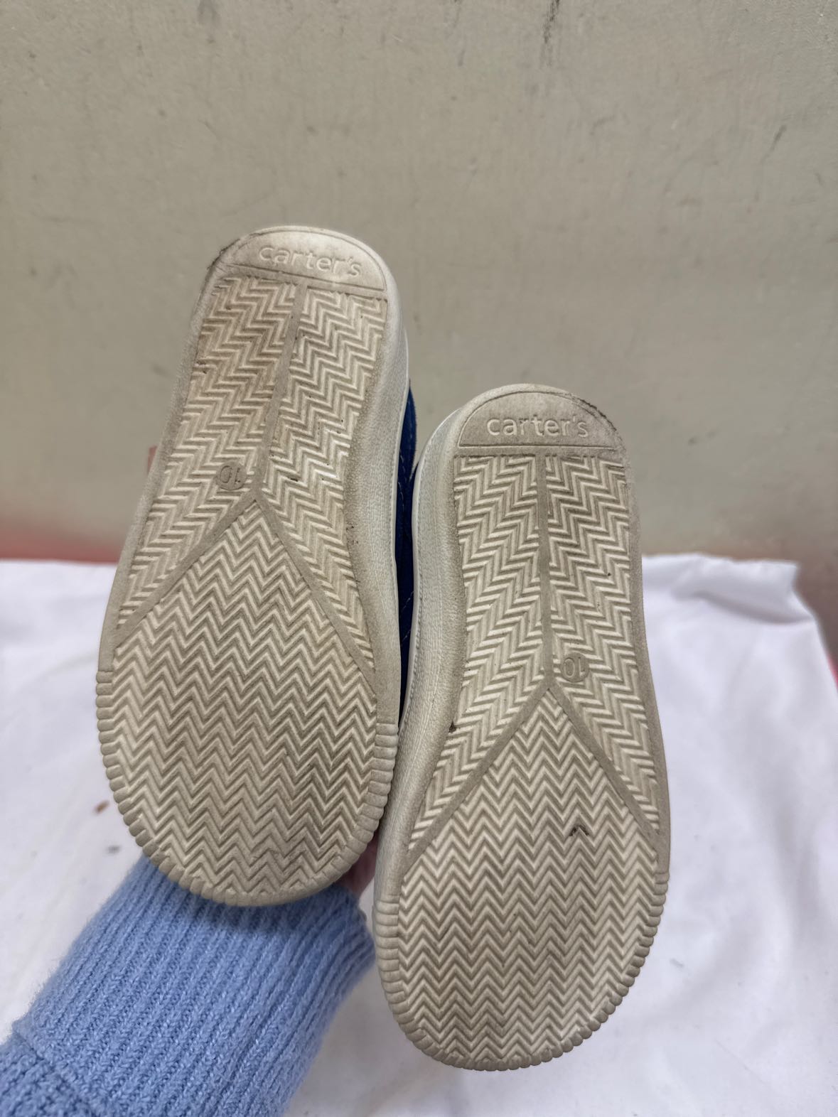 Carters Girl's Size 10 Blue Shoes