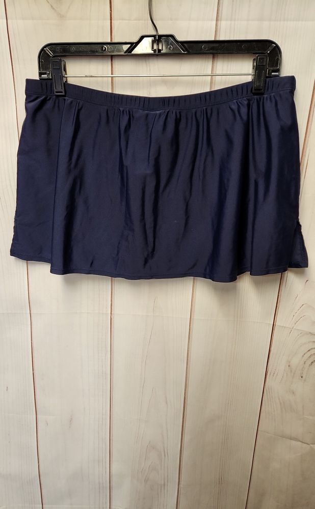 Tropical Escape Women's Size XL Navy Swim Bottom