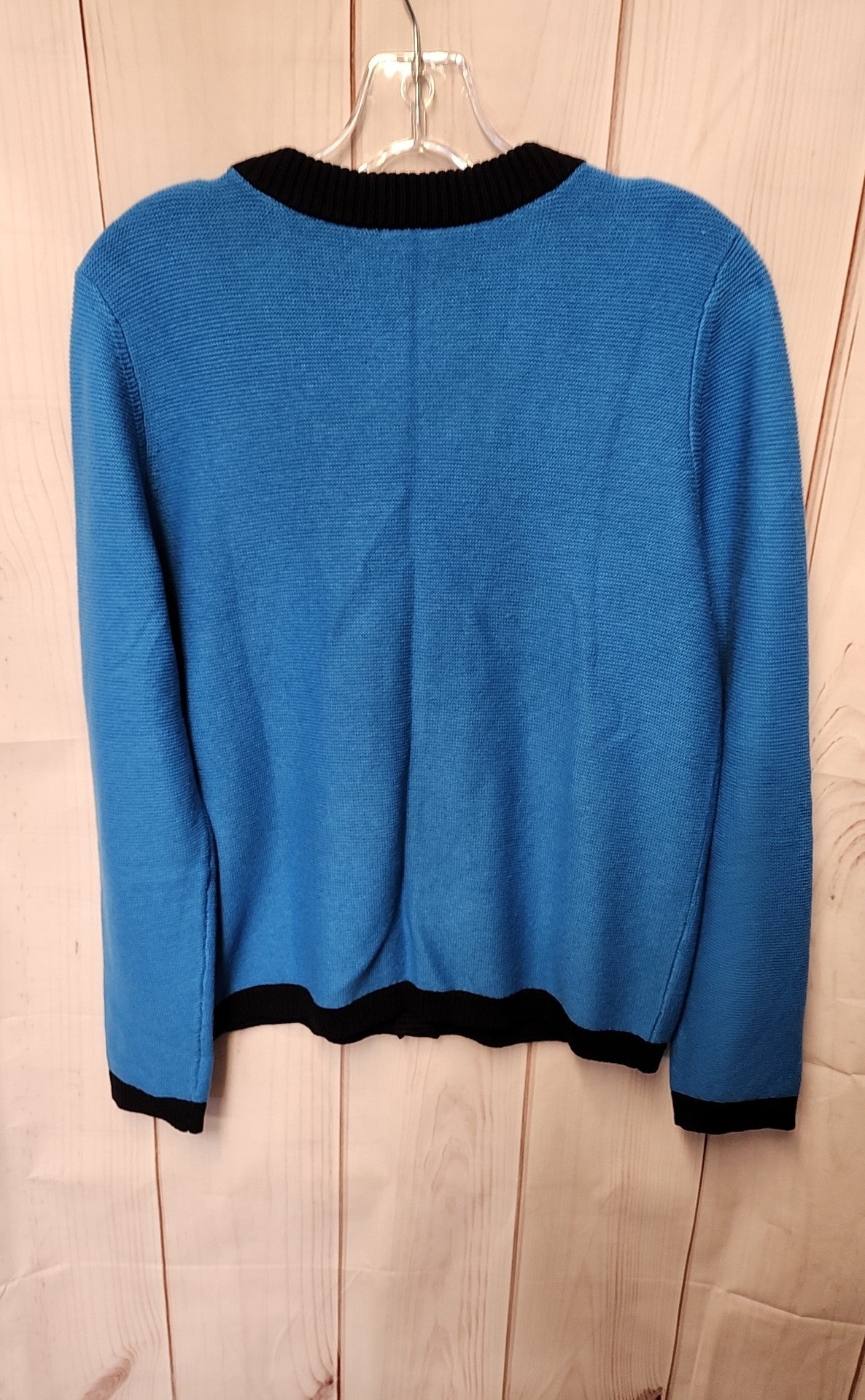 NWT Talbots Women's Size M Petite Blue Cardigan