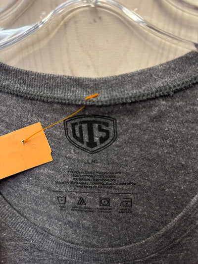 New England Patriots NFL Women's Size L Gray Short Sleeve Top